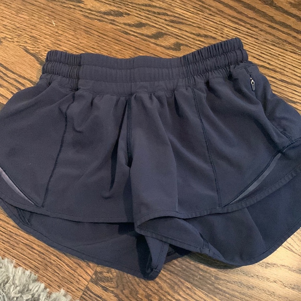 Navy Blue Lululemon Hotty Hot Regular Shorts (2.5 inch)